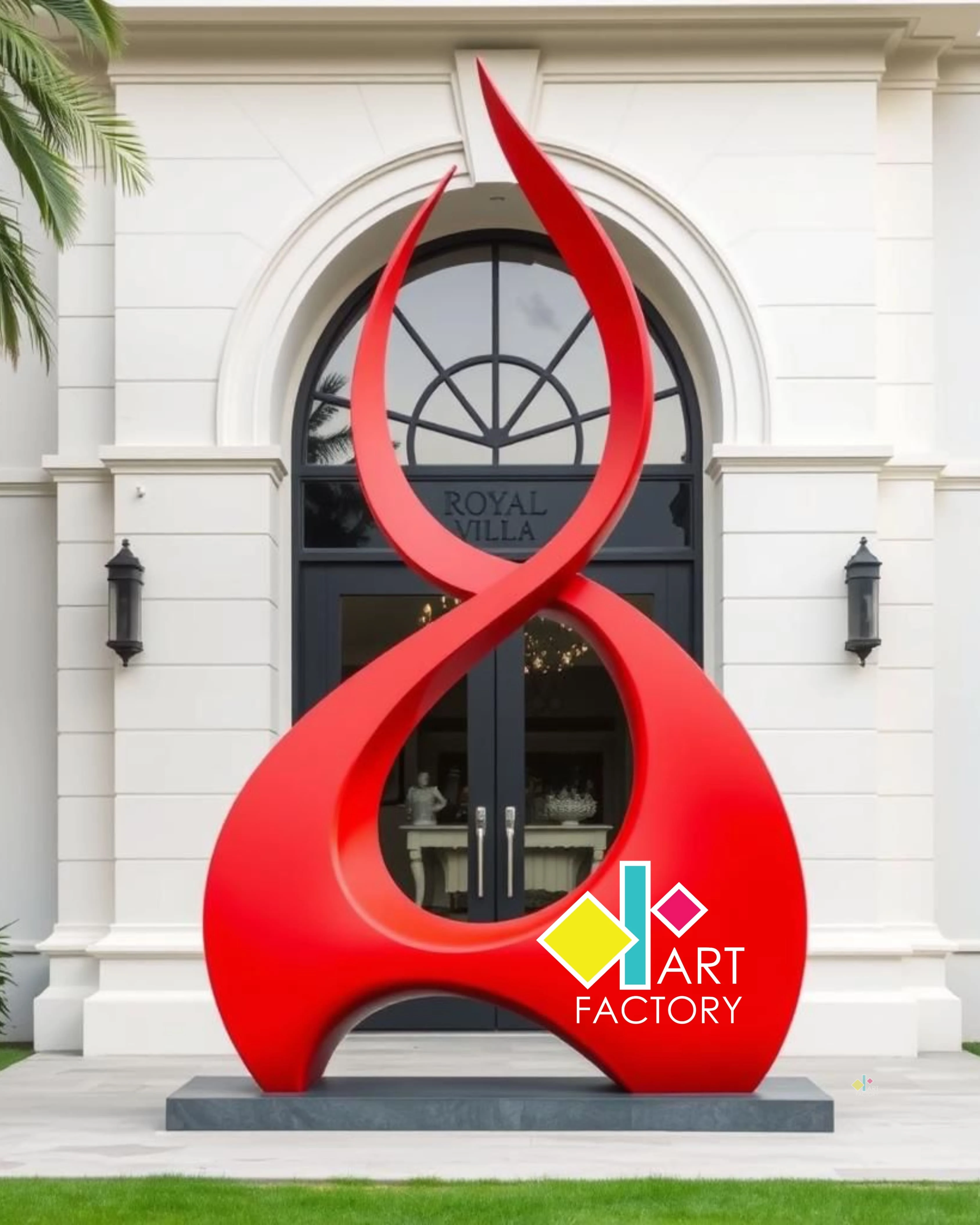 The Boundless Red Flame of Modern Abstract Artistic Expression